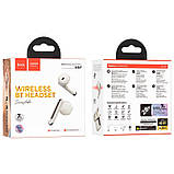 Навушники Hoco EQ7 Snowflake true wireless BT headset |BT5.3, 40/300mAh, 7h| Milky white, фото 3