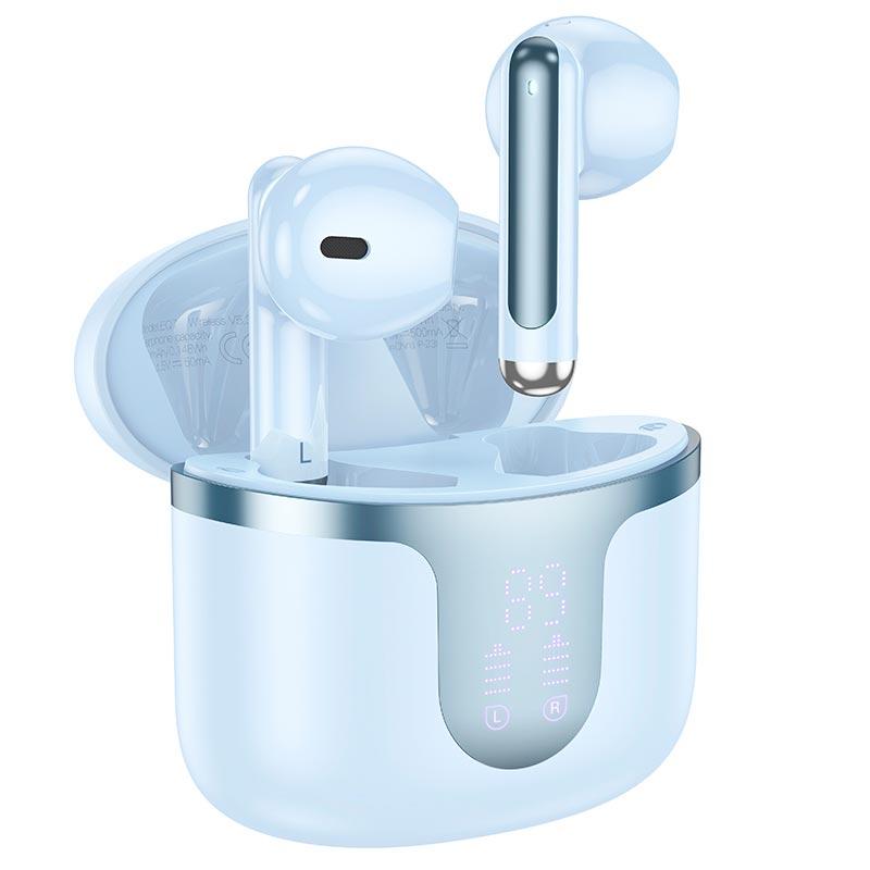 Навушники Hoco EQ7 Snowflake true wireless BT headset  |BT5.3, 40/300mAh, 7h| Blue, фото 1
