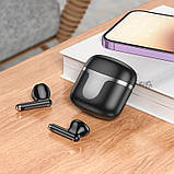 Навушники Hoco EQ7 Snowflake true wireless BT headset |BT5.3, 40/300mAh, 7h| Black, фото 3