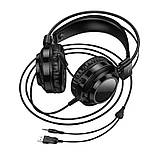 Навушники Hoco W110 Resource gaming headphones Black, фото 2