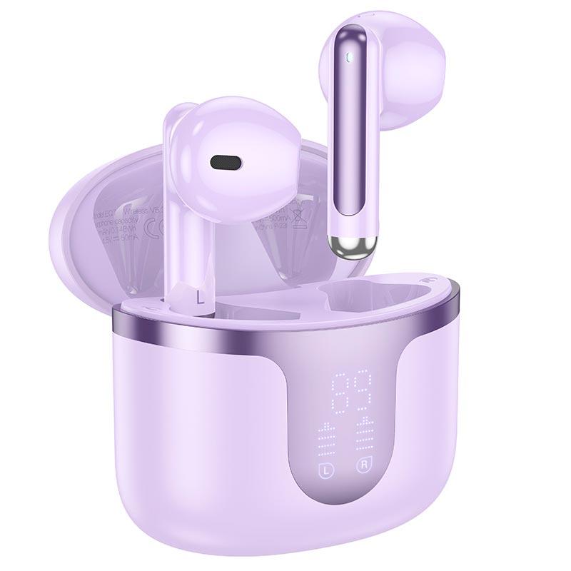 Навушники Hoco EQ7 Snowflake true wireless BT headset |BT5.3, 40/300mAh, 7h| Purple, фото 1