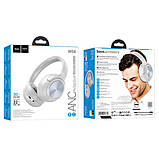 Навушники Hoco Young BT headphones W54 |BT5.4, ANC, AUX, USB-C, 30h| Grey, фото 3