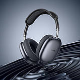 Навушники Hoco Happiness ANC noise reduction BT headphones W55 Plus |BT5.4, 65-90h, AUX/TF| Dark Grey, фото 3