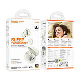 Навушники Hoco EW200 Elegant true wireless sleep BT headset  IPX4 |BT5.4, 30/400mAh, 4h| White, фото 4