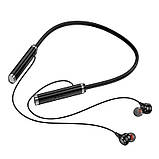Навушники Hoco Benevolent neck-mounted BT earphones ES72 |BT5.4, 30h| Black, фото 2