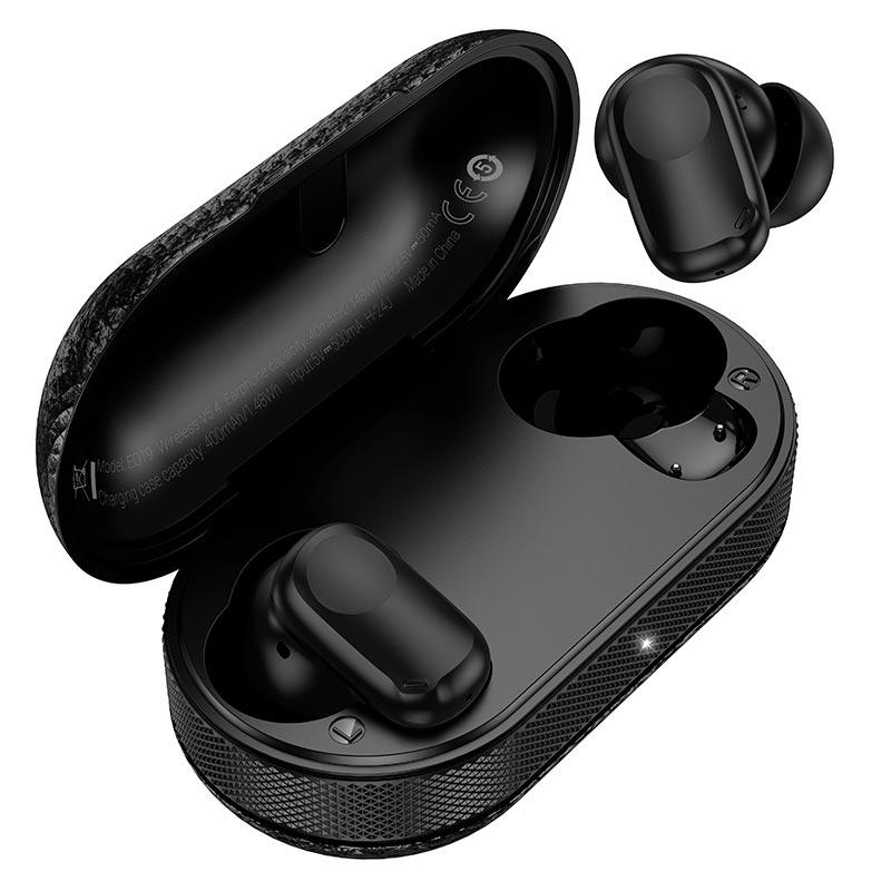 Навушники Hoco EQ19 Duke V true wireless BT headset  |BT5.4, 40/400mAh, 7h| Black, фото 1