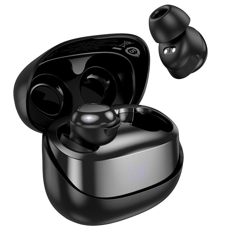 Навушники Hoco EW200 Elegant true wireless sleep BT headset IPX4 |BT5.4, 30/400mAh, 4h| Black, фото 1