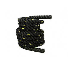Бойовий канат Fitnessport FF32A1-15m, 15 м, чорно-жовтий., фото 4
