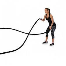 Бойовий канат Fitnessport FF32A1-15m, 15 м, чорно-жовтий., фото 5