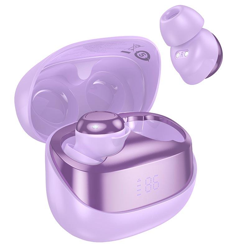 Навушники Hoco EW200 Elegant true wireless sleep BT headset  IPX4 |BT5.4, 30/400mAh, 4h| Purple, фото 1