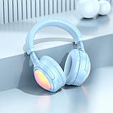 Навушники Hoco Focus BT headphones W48 |BT5.3, AUX/BT/TF, 46h| Blue, фото 3