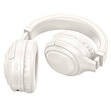 Навушники Hoco Focus BT headphones W48 |BT5.3, AUX/BT/TF, 46h| Milky white, фото 2