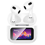 Навушники Hoco EW81 Elegant true wireless touch screen BT headset |BT5.4, 30/300mAh, 4h| White, фото 4