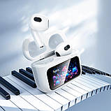 Навушники Hoco EW81 Elegant true wireless touch screen BT headset |BT5.4, 30/300mAh, 4h| White, фото 8