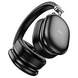 Навушники Hoco auspicious ANC noise reduction BT headphones W35 Max |BT5.4, TF/AUX, 90h| Black, фото 2
