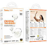 Навушники Hoco EW202 Magic true wireless BT headset  |BT5.4, 35/350mAh, 6h, ipx4| Milky white, фото 4
