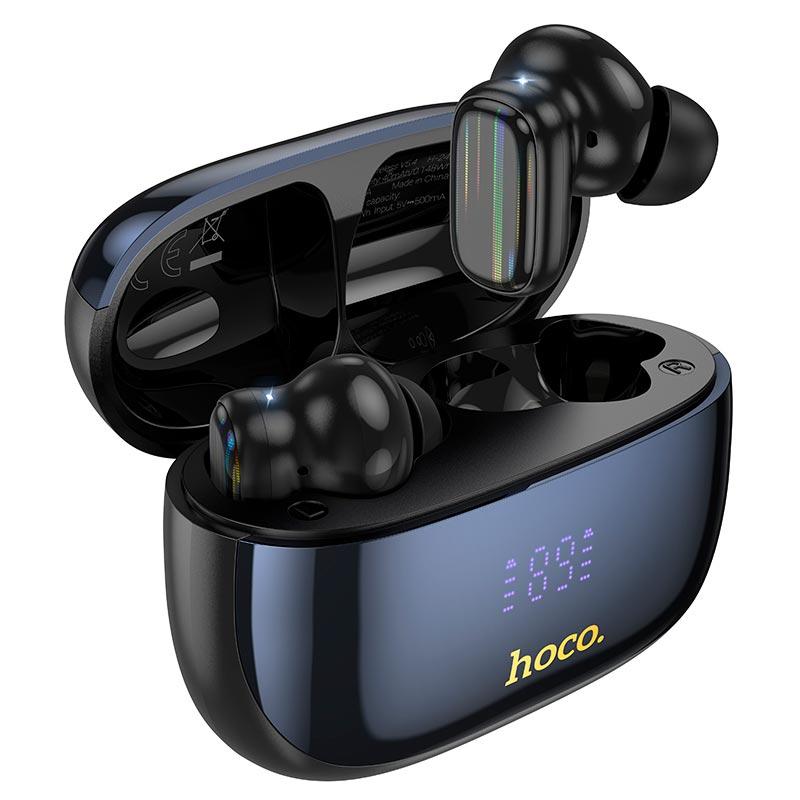Навушники Hoco EQ20 Rhyme true wireless ANC+ENC noise reduction BT headset Black, фото 1