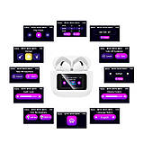 Навушники Hoco EW73 Randy true wireless BT headset with touch screen |BT5.4, 30/300mAh, 4h| White, фото 6