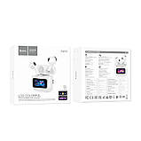 Навушники Hoco EW73 Randy true wireless BT headset with touch screen |BT5.4, 30/300mAh, 4h| White, фото 9