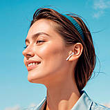 Навушники Hoco EW80 Magnificent true wireless touch screen BT headset |BT5.4, 30/300mAh, 4h| White, фото 7