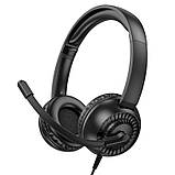 Навушники Hoco Pure headphones W112 |Omnidirectional microphone| Black, фото 2