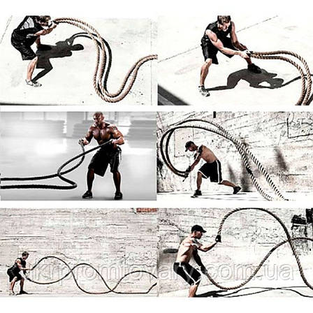 Канат для кросфіту Rising 15 м х 50 мм., фото 2