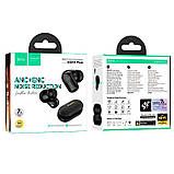 Навушники Hoco Eq19 Plus Duke V true wireless ANC + ENC noise reduction BT headset Black, фото 5