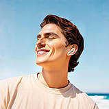 Навушники Hoco EQ21 Sandy true wireless ANC + ENC noise reduction touch screen BT headset White, фото 2