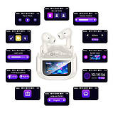 Навушники Hoco EQ21 Sandy true wireless ANC + ENC noise reduction touch screen BT headset White, фото 3