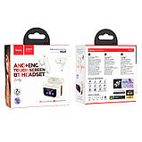 Навушники Hoco EQ21 Sandy true wireless ANC + ENC noise reduction touch screen BT headset White, фото 4
