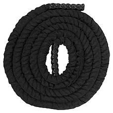 Канат для кросфіту в захисному рукаві Zelart Battle Rope 6 м, чорний., фото 3