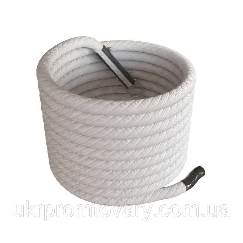 Канат для лазіння InterAtletika Explode 15 м, білий.