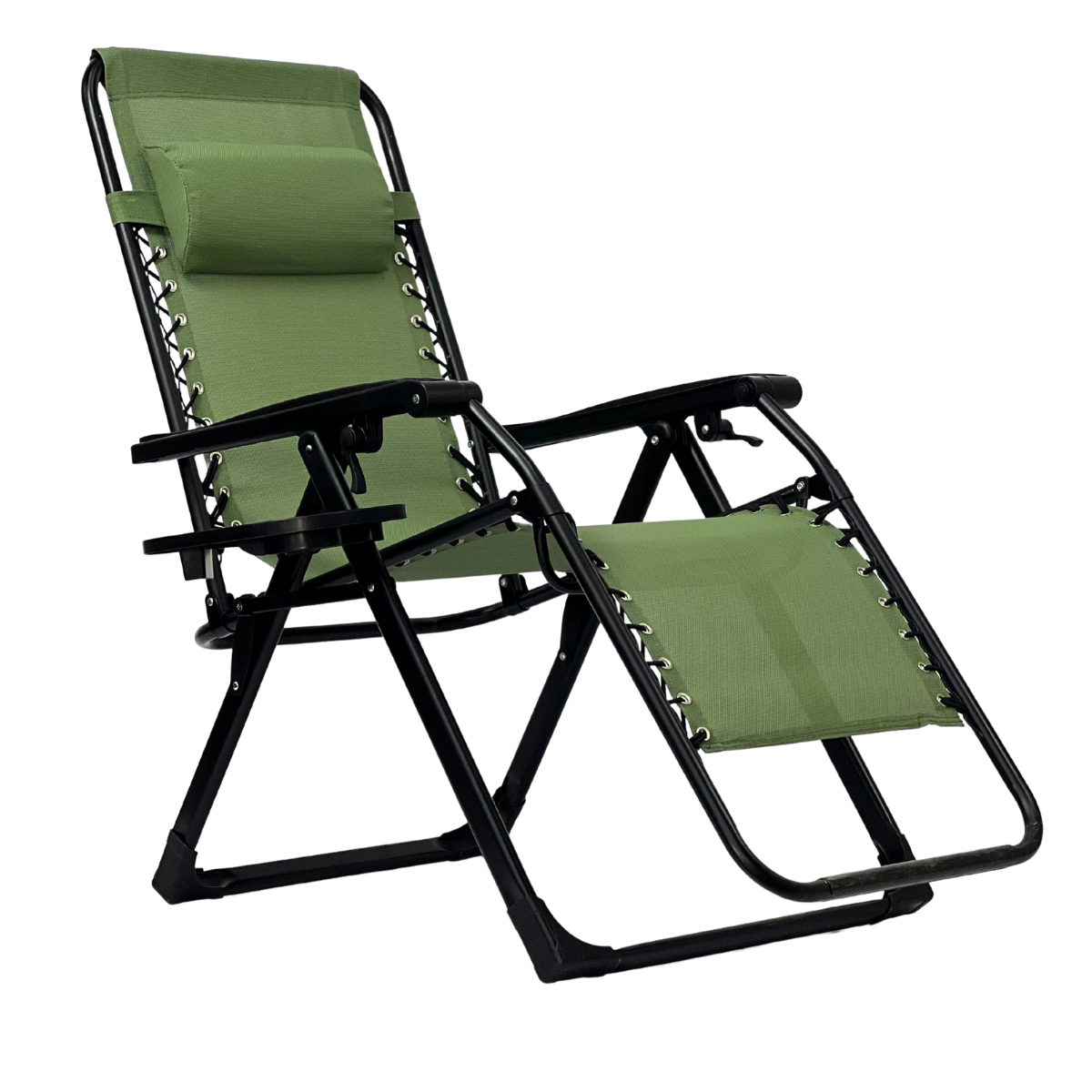 Комфортне крісло-шезлонг LEOBRO Zero Gravity Premium Pistachio (LB-ZGC-G2-PST), фото 1