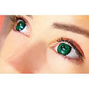 Зелені Кольорові Контактні Лінзи Дарк Грін | Лінзи для краси ( Нульовки ) | Крейзі/Косплей/Хелловін| Для світлих – чорних очей, фото 5