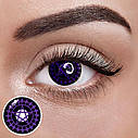 Сіель – Фіолетові Кольорові Контактні Лінзи від ELITE Lens® | Лінзи для краси ( Нульовки ) | Крейзі/Косплей, фото 2
