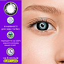 Чорні Лінзи з діоптріями Блек Найт Контактні лінзи поганого зору | Натуральні-Природні | Оптичні лінзи, фото 2