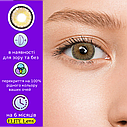 Коричневі Лялькові Лінзи з Діоптріями | Контактні лінзи для поганого зору Натуральные-Естественные | Оптические линзы, фото 2