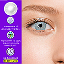 Сірі Лінзи з діоптріями Айс Грей | Контактні лінзи для поганого зору | Натуральні-Природні | Оптичні лінзи, фото 2