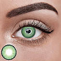 Зелені Лялькові Лінзи з діоптріями | Контактні лінзи для поганого зору | Натуральні-Природні | Оптичні лінзи, фото 3