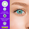 Сині Лінзи з діоптріями - Айс Ендж| Контактні лінзи для поганого зору |  Натуральні-Природні | Оптичні лінзи, фото 2