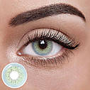 Сині Лінзи з діоптріями Айс Енжел | Контактні лінзи для поганого зору | Натуральні-Природні | Оптичні лінзи, фото 3
