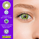 Зелені Лінзи з діоптріями Мілк Грін | Контактні лінзи для поганого зору | Натуральні-Природні | Оптичні лінзи, фото 2