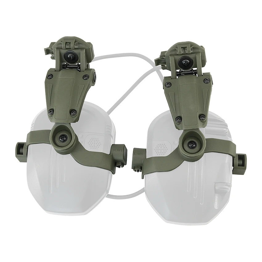 Кріплення на каску шолом для навушників Walker's Razor Slim Чебурашки, Green (WYS0206), фото 1