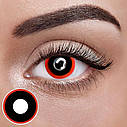 Дабл Спейс – Чорні Кольорові Контактні Лінзи від ELITE Lens® | Лінзи для краси ( Нульовки ) | Крейзі/Косплей, фото 2