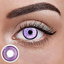 Фіолетові Кольорові Контактні Лінзи Дрім Фіо | Лінзи для краси | Натуральні-Природні | Для світлих - чорних очей, фото 2