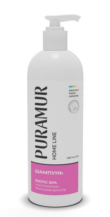 Puramur Home line Exotic Spa шампунь з екстрактами тропічних фруктів для котів та собак 200 мл