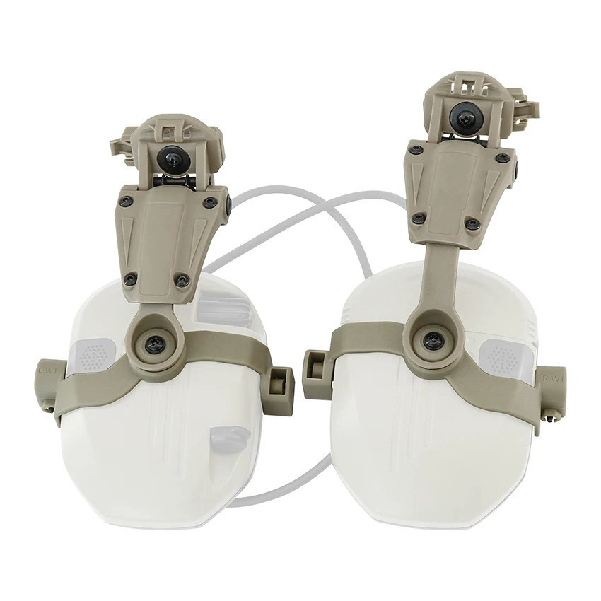 Кріплення на шолом каску Чебурашка для навушників Walkers Razor Slim, Sand (WYS0206), фото 1