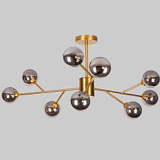 Бронзова сучасна люстра на 9 ламп (52-9806-9 BRZ+BK), фото 4