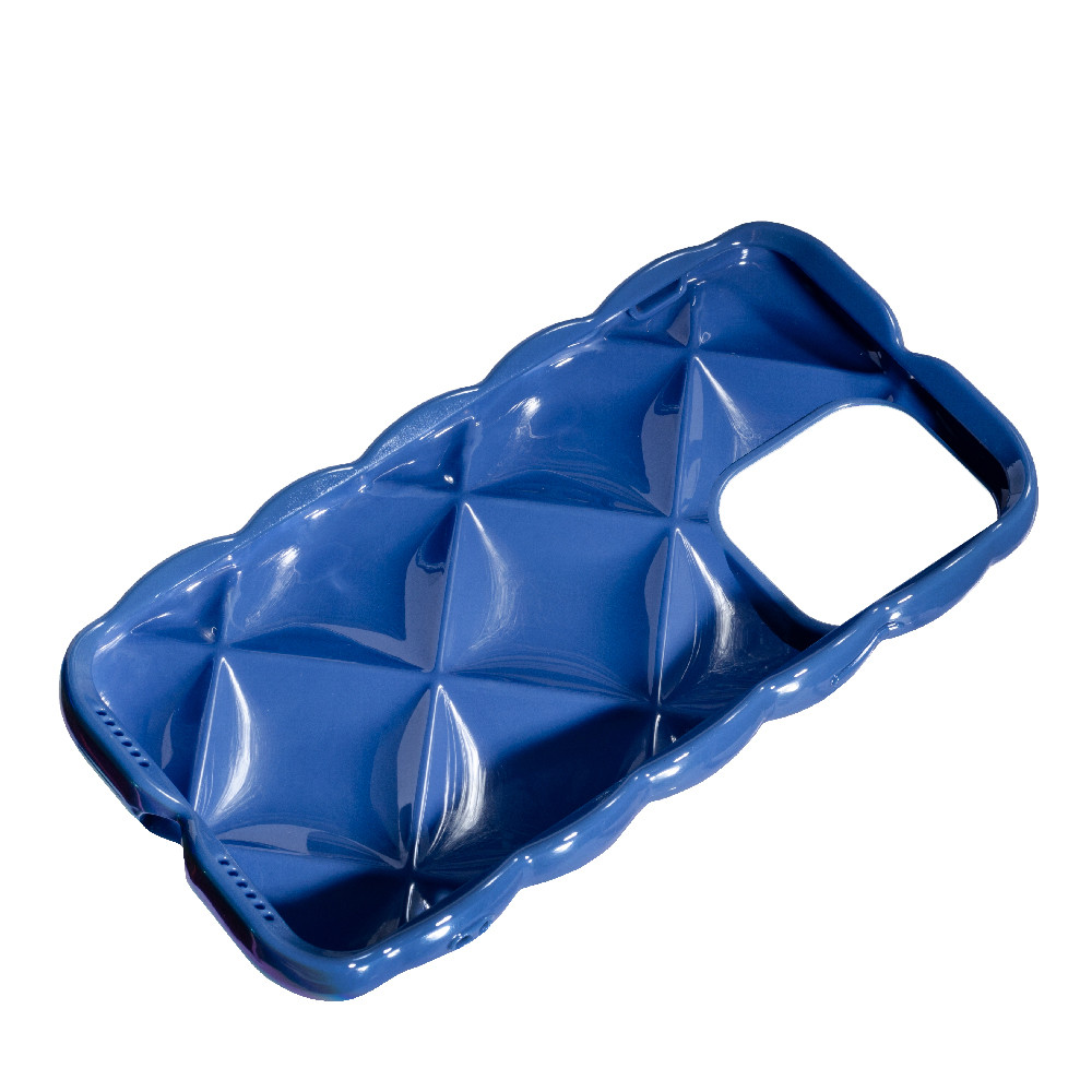 Силіконовий Puffy Apple iPhone 14 Pro, сірий лаванда, оригінальний чохол, міцний матеріал, фото 1