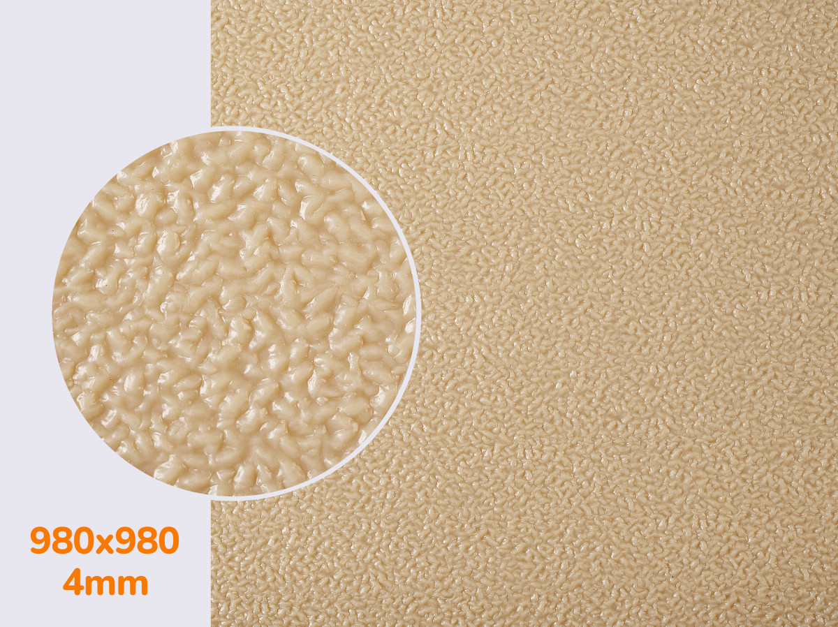Лот №39 - Профілактика каучукова PURE RUBBER, р. 980*980*4 мм, кол. бежевий, фото 1